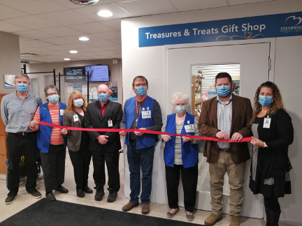 grand opening of the Treasures and Treats gift shop