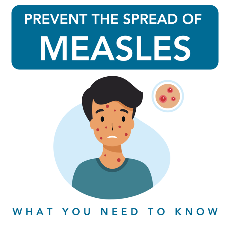 graphic of person with measles